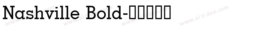 Nashville Bold字体转换